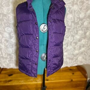 Lands' End Deep Purple Quilted Vest